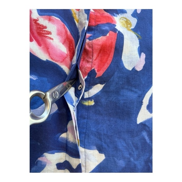 Aritiza | Babaton Tahoma Linen Floral Watercolour Pattern Blouse - Size Small - Picture 6 of 15